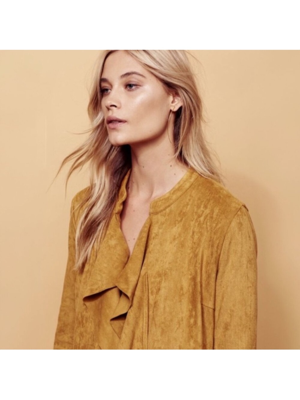 NWOT Free People Meadow Faux Suede Jacket - Picture 3 of 13
